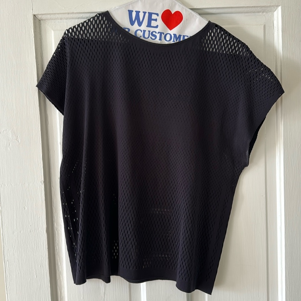 Adidas perforated cap sleeve top